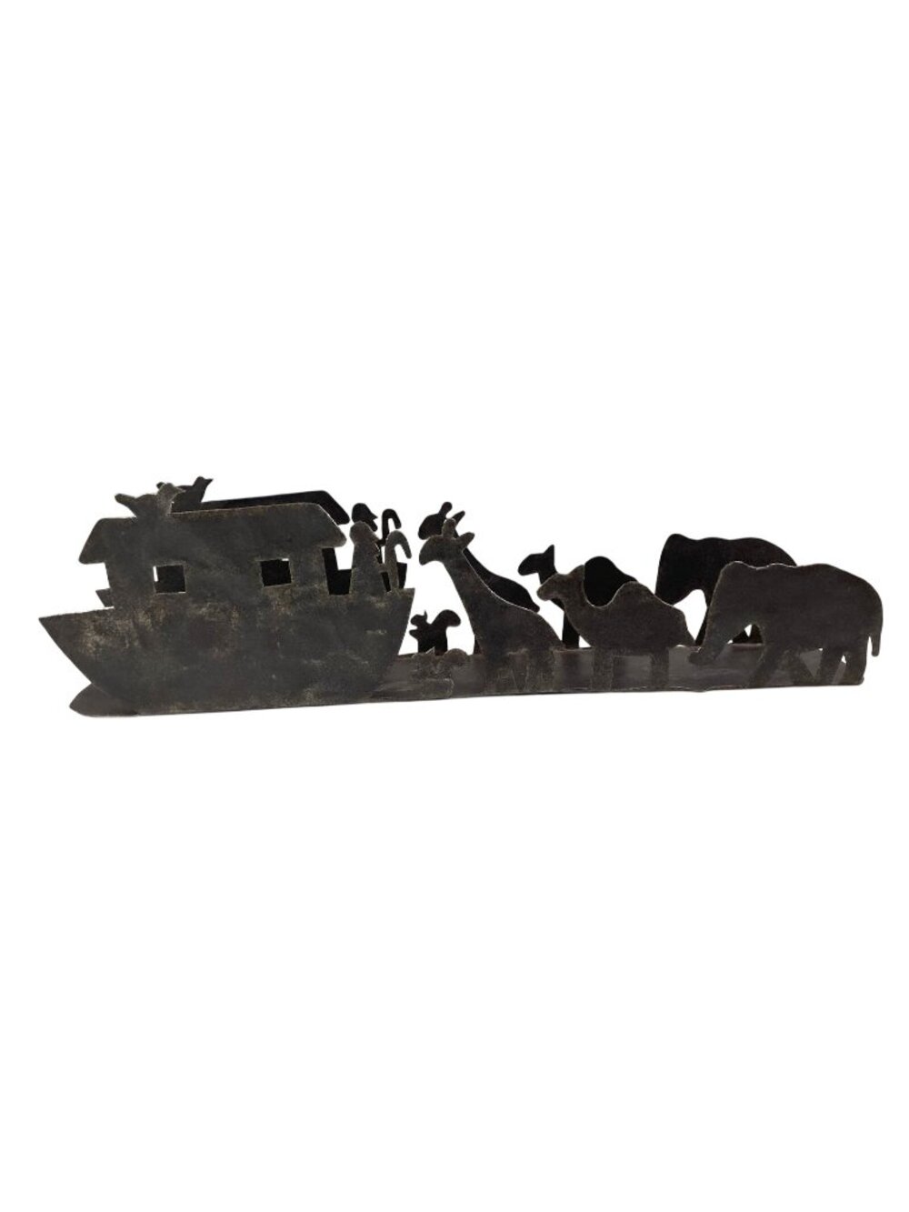 Noahs Ark Boat Metal Shelf Organizer Bookshelf Primitive Rustic Cottage Prairie